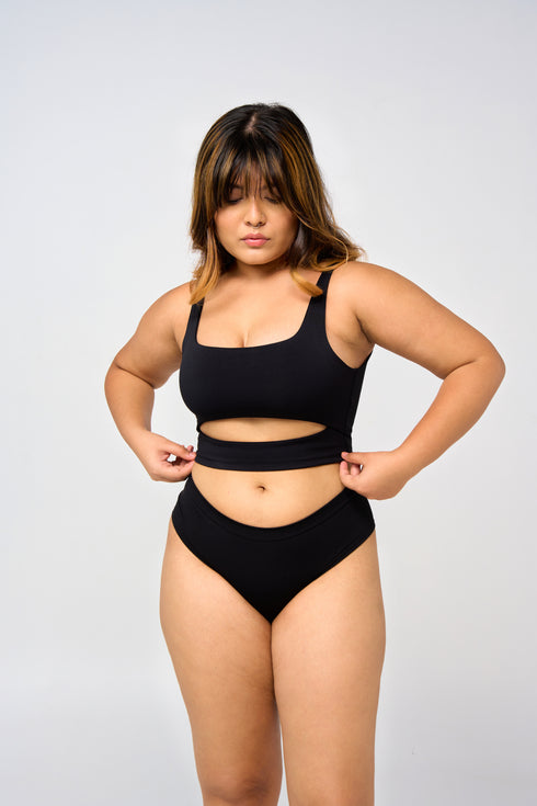 Cut-Out Crop Top